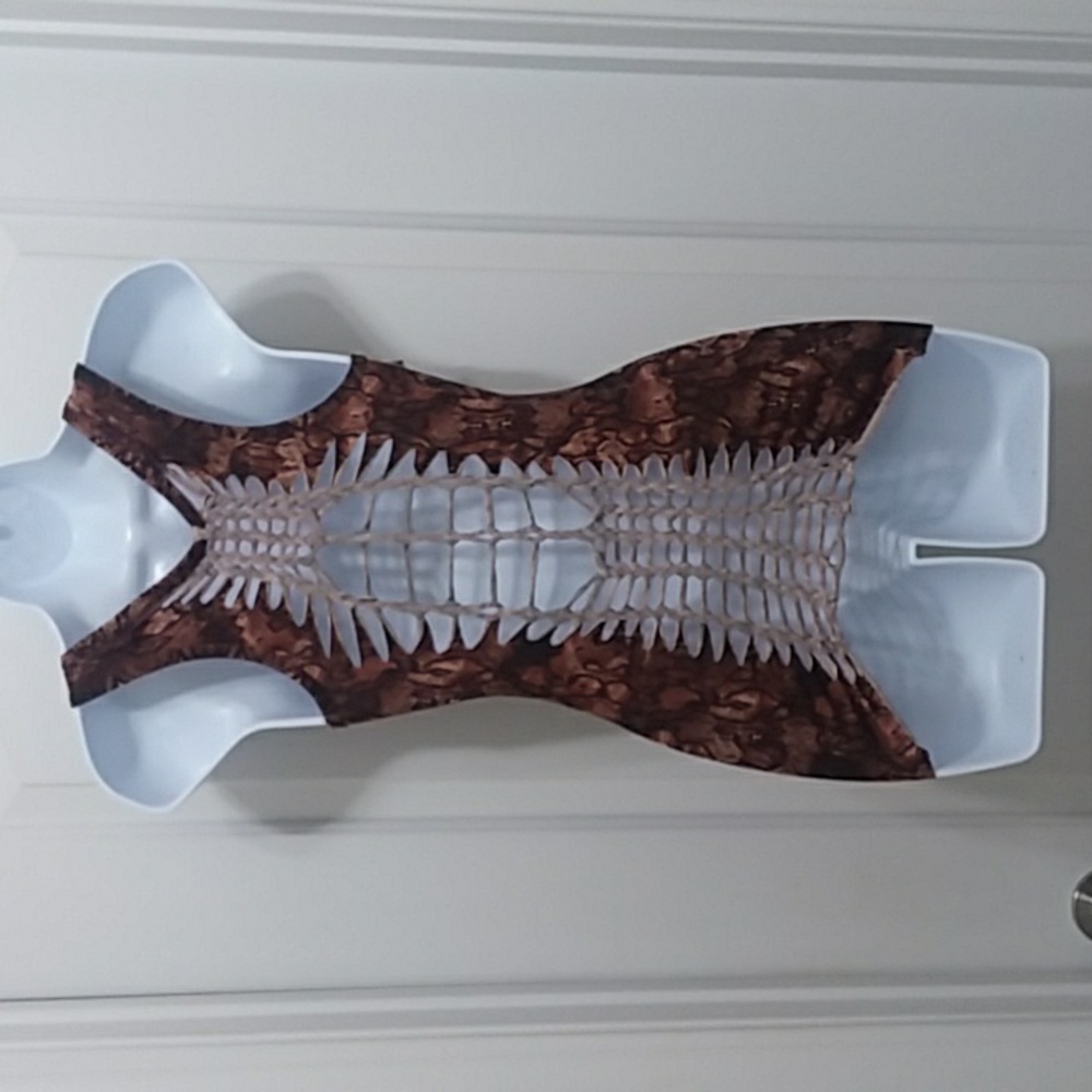 Upcycled Once & Again Snake Print Tank Top - image 3